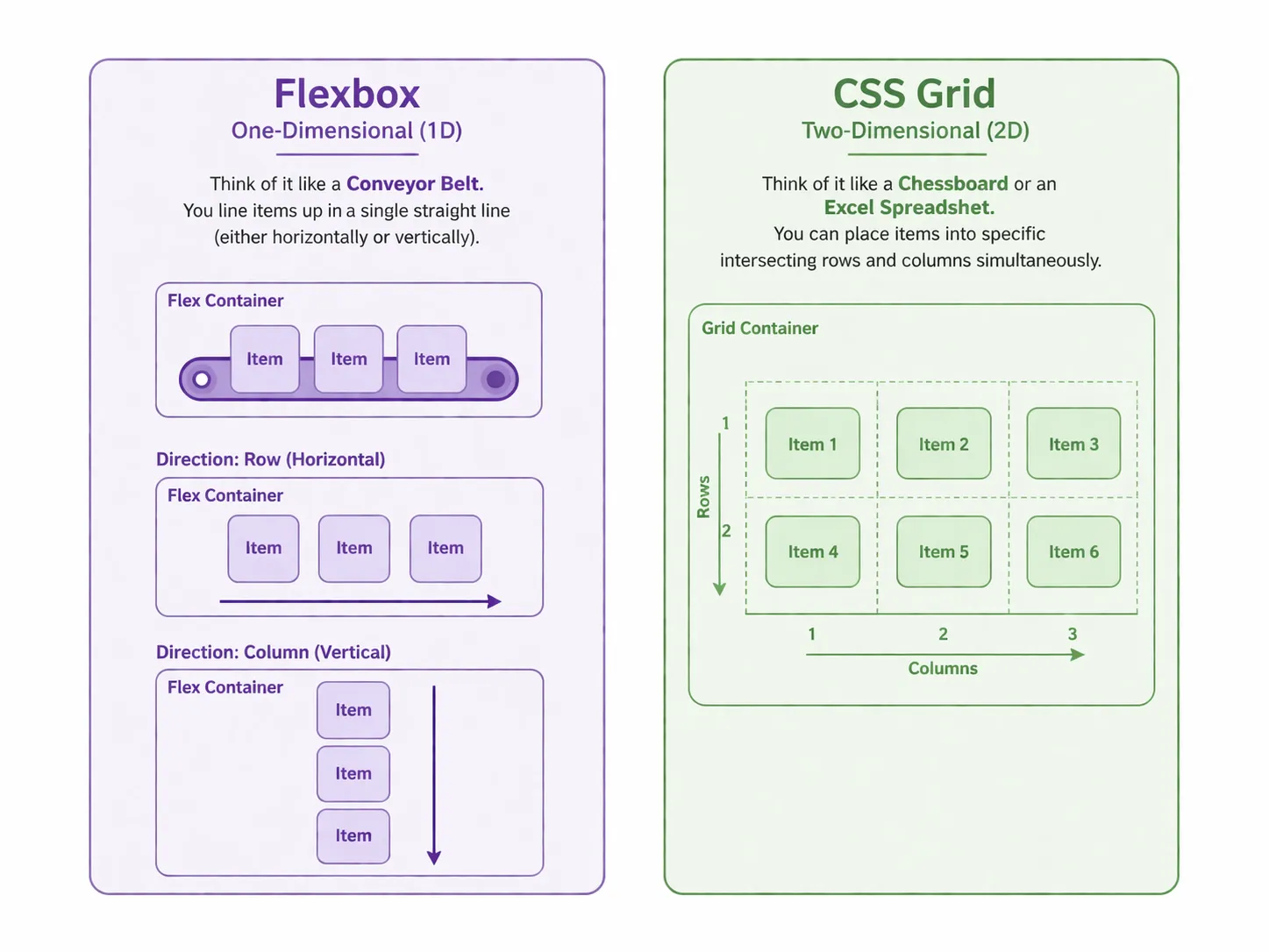 Flexbox vs Grid