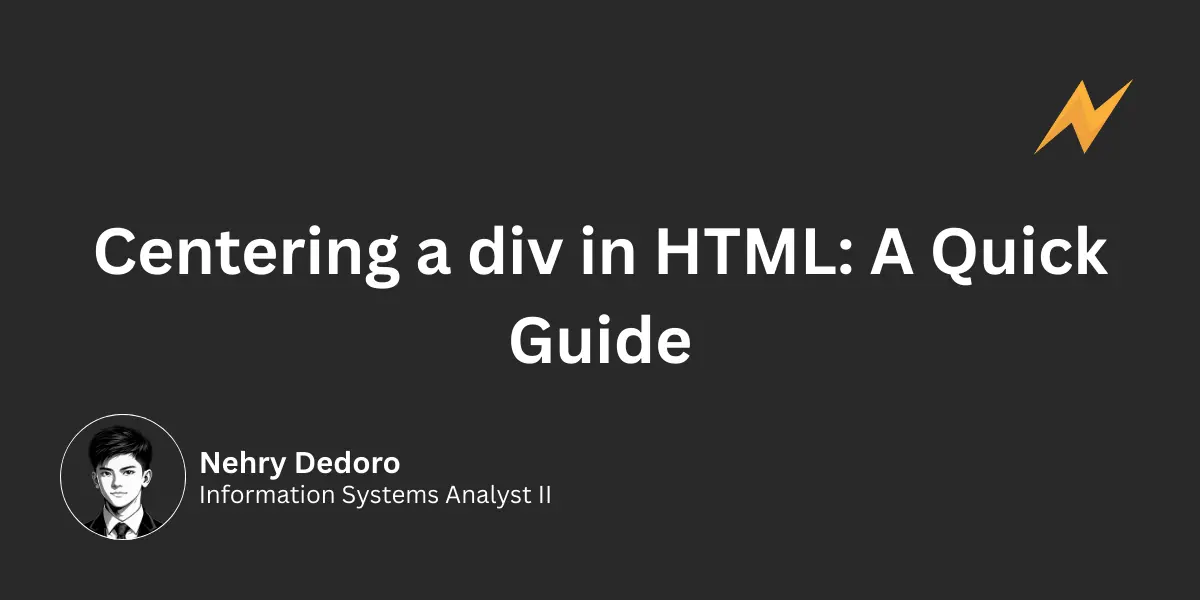 Centering a Div in HTML: A Quick Guide