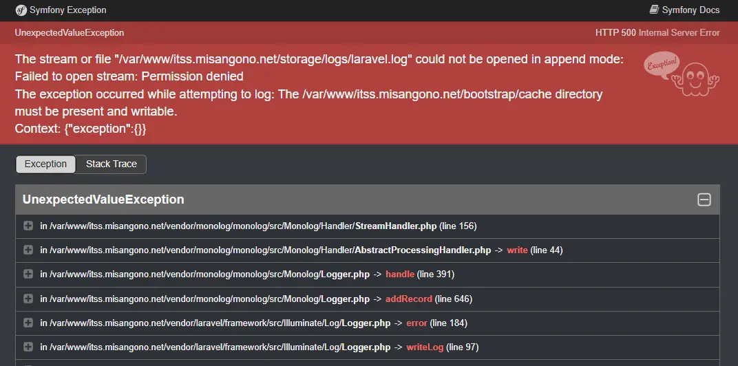 How to Fix: Laravel Log Could Not Be Opened in Append Mode